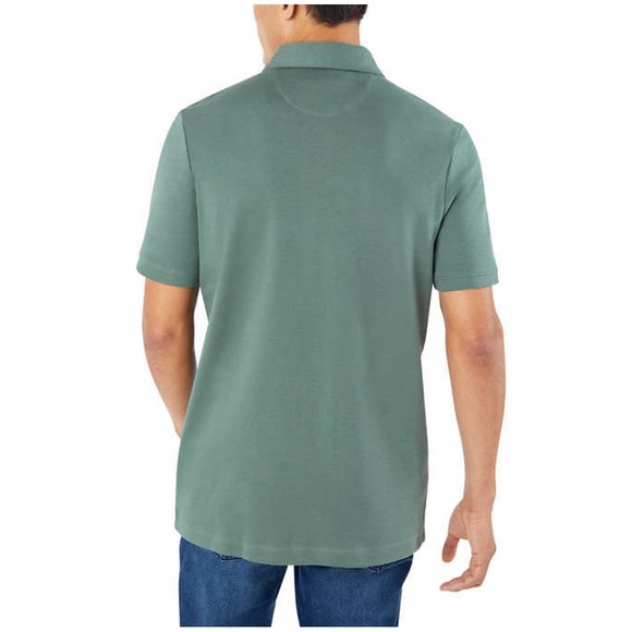 Tahari Men’s Interlock Polo, Green (Size : S, M, L) - Picture 2 of 4